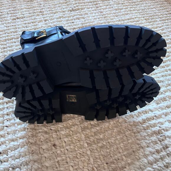 Stuart Weitzman Combat Boot Sz 10.5B - Picture 3 of 6